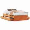 vidaXL Bedframe zonder matras met lades grenenhout wasbruin 120x190 cm