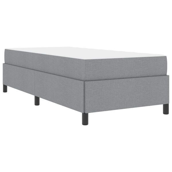 vidaXL Boxspringbed Lichtgrijs 100 x 200 cm Stof