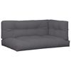 vidaXL Palletkussens 5 st stof antracietkleurig