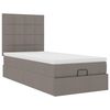 vidaXL Ottoman bed met matras 90x190cm stof taupe