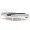 vidaXL Bedframe massief grenenhout wit 140x200 cm