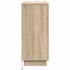 vidaXL LED Sideboard Sonoma Eiken 90 x 32 x 75 cm Bewerkt hout