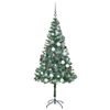 vidaXL Kunstkerstboom met 300 LED Groen 180 cm PVC en Staal