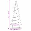 vidaXL Metalen kerstboom met standaard Zwart 210 cm Staal