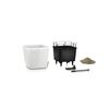 LECHUZA Tafelplantenbak QUADRO LS 21 ALL-IN-ONE hoogglans wit