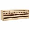 vidaXL Kippenlegkast 5 compartimenten 117x33x38 cm massief grenenhout