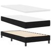 vidaXL Boxspringbed met matras met hoofdeinde Zwart 80 x 200 cm Stof
