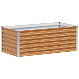 vidaXL Verhoogde plantenbak Licht Bruin 98 x 50 x 36 cm