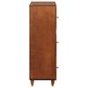 vidaXL Hoge kast Bruin 40 x 33.5 x 110 cm Bamboe en massief mango hout