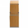 vidaXL Haardhoutopslag 120x45x140 cm gegalvaniseerd staal houtlook