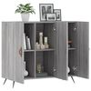 vidaXL Dressoir 90x34x80 cm bewerkt hout grijs sonoma eikenkleurig