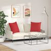 vidaXL Sofa Kussens 2 stuks Rood 80 x 80 cm Stof