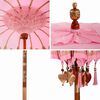 vidaXL Balinese Parasol Roze 185 x 185 x 260 cm