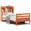vidaXL Bed met boekenkast zonder matras grenenhout wasbruin 75x190 cm