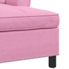 vidaXL Chaise Lounge met kussen Roze 91 x 157 x 91 cm Stof