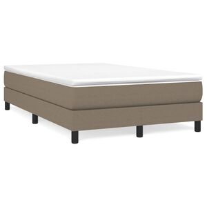 vidaXL Boxspring bed 120x200 cm stof taupe