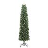 vidaXL Kunstkerstboom Groen 240 cm PVC en Staal en Kunststof