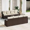 vidaXL Tuin Sofa Set Bruin 55 x 55 x 37 cm poly rattan