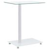 vidaXL Bijzettafel U-vormig 45x30x58 cm gehard glas transparant
