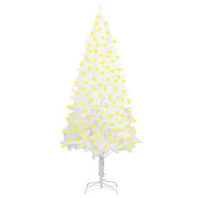 vidaXL Kunstkerstboom met verlichting 240 cm wit