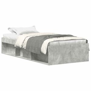 vidaXL Bedframe betongrijs 90x190 cm