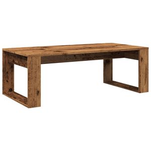 vidaXL Salontafel 102x50x35 cm bewerkt hout oude houtkleurig