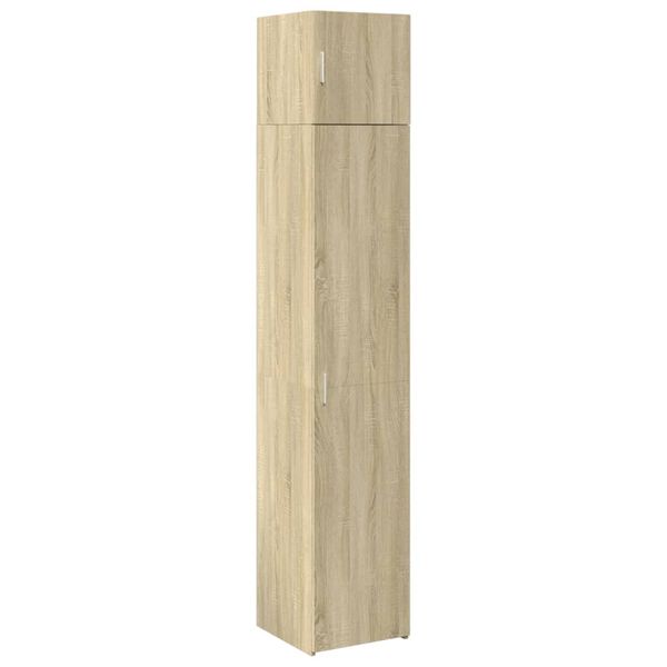 vidaXL Opbergkast smal 40x42,5x225 cm bewerkt hout sonoma eikenkleurig