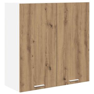 vidaXL Hangkast Artisan Eiken 80 x 31 x 80 cm Bewerkt hout
