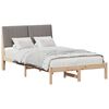 vidaXL Bedframe met hoofdeinde Bruin 120 x 190 cm Massief grenenhout