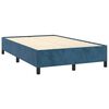 vidaXL Bedframe zonder matras 120x200 cm fluweel donkerblauw
