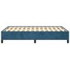 vidaXL Bedframe zonder matras 120x200 cm fluweel donkerblauw