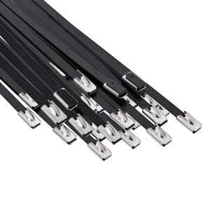 vidaXL Kabelbinders 25 st 4,6 x 400 mm Zwart
