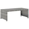 vidaXL 5-delige Loungeset met kussens poly rattan grijs