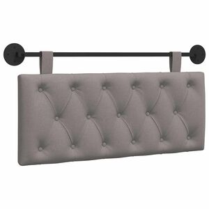 vidaXL Hangend Hoofdeinde Wandgemonteerd Taupe 110 x 55 x 7 cm Stof
