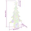 vidaXL Kerstboom met 240 LED Multikleur 180 cm Acryl