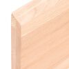 vidaXL Tafelblad 140x50x(2-4) cm onbehandeld massief eikenhout