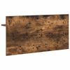 vidaXL Wandgemonteerde kapstok met plank Gerookt eiken 80 x 40 x 12 cm