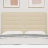 vidaXL Hoofdbord Cr&egrave;me 144 cm Stof