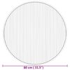vidaXL Vloerkleed rond 80 cm bamboe naturel
