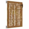 vidaXL Poort 85x150 cm bamboe-ontwerp cortenstaal