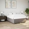 vidaXL Bedframe zonder matras stof taupe 160x200 cm