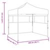 vidaXL Partytent Cr&egrave;me 200 x 200 x 315 cm Oxford Stof