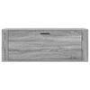 vidaXL Wandschoenenkast 100x35x38 cm bewerkt hout grijs sonoma