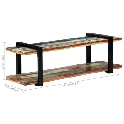 vidaXL Tv-meubel 130x40x40 cm massief gerecycled hout