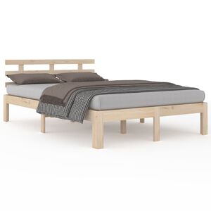 vidaXL Bedframe massief hout 140x190 cm