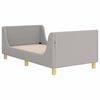 vidaXL Bedframe voor kinderen met hoofdbord Lichtgrijs 80 x 160 cm