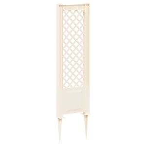 vidaXL Trellis met Spike Wit 43 x 6 x 165 cm PP