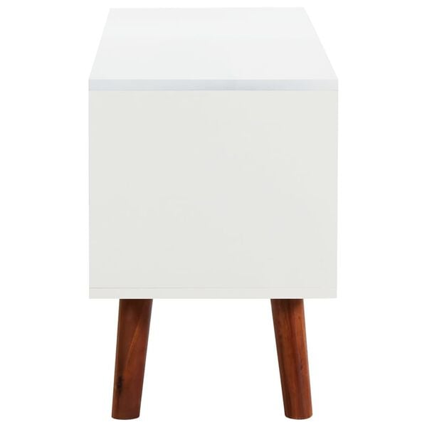 vidaXL Tv-meubel 110x35x50 cm massief acaciahout en MDF