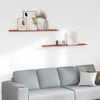 vidaXL Wandplank met plank 2 pcs Rood 115 x 9 x 3 cm Bewerkt hout