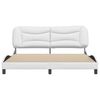 vidaXL Bedframe zonder matras "Hvar" kunstleer wit 180x200 cm